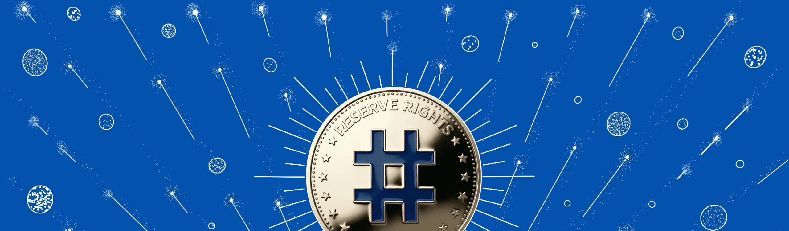The RSR coin radiating across the Reserve network